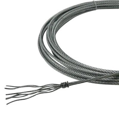 Un bon prix. Câble en acier inoxydable galvanisé construction 7x7 avec diamètre de 1,2 mm à 16 mm pour usage industriel en ligne