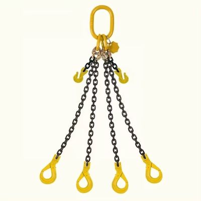 Un bon prix. Sling à chaîne à quatre pattes en acier allié G80 à haute résistance avec structure standard de crochet en ligne