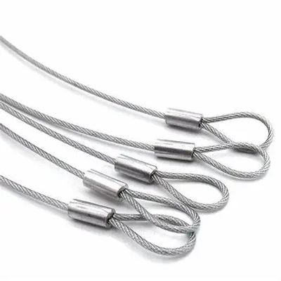 Un bon prix. Acier inoxydable 7x7 6x36 Dia 8mm IWRC RHRL Dur à l'œil doux Finition de fil de fer non galvanisé en ligne
