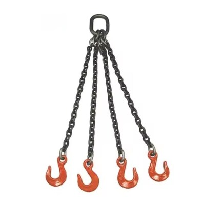 G80 Crochet 10 mm Lien d'attache en chaîne soudée Sling pour charge lourde
