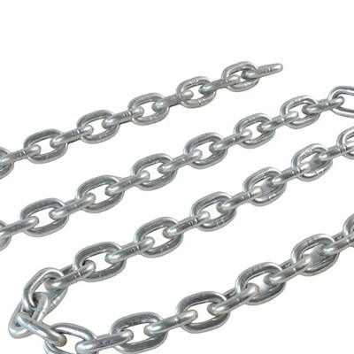 Un bon prix. Chaîne à maillons en acier 22mm Chaîne en acier allié haute résistance Charge d'essai 48kN en ligne