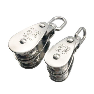 Un bon prix. S3151 Bloc à double poulie pliable en acier inoxydable durable pour le traitement de l'eau en ligne