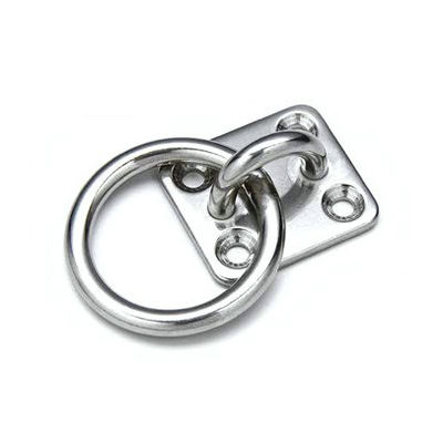 Anneaux ronds en acier inoxydable plaquette de diamants plaquette oculaire matériel de fixation finition zincée