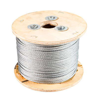 Un bon prix. Fil d'acier galvanisé à chaud en acier inoxydable 1x7/1x19 pour l'installation de lignes de transmission en ligne