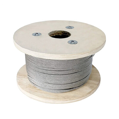 6x19 Construction câble de levage de câbles galvanisés en acier inoxydable