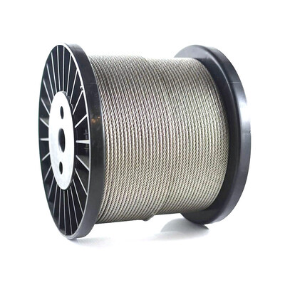 Cable en acier inoxydable électro galvanisé avec 6x7 6x19 6x15 7FC Construction pour les applications en acier à chaîne froide