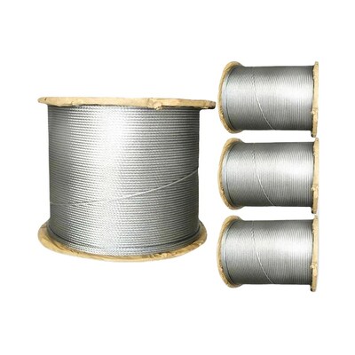 Câble d'acier inoxydable non allié 6x7 FC/IWRC pour câble de commande d'avion pour applications antirouille