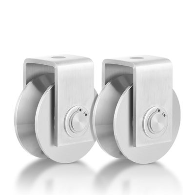 Roue à rouleaux à rainures en V porte coulissante rouleau double roulement roue pour portes coulissantes