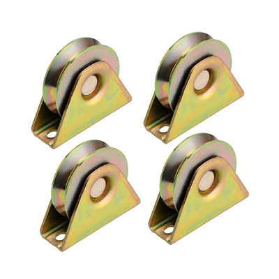 Un bon prix. Porte coulissante couleur zinc plaqué rouleaux en forme de V pour l' hôtel et la maison en ligne