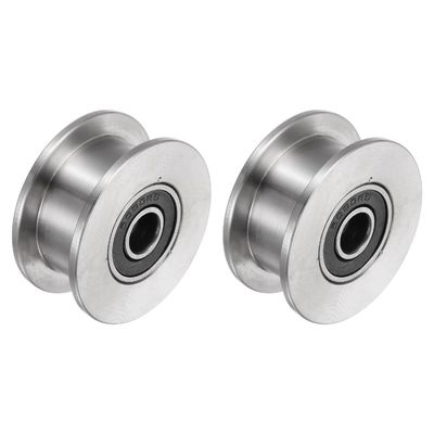 Un bon prix. Rouleaux à double roulement à porte coulissante en acier inoxydable pour voie inversée en ligne