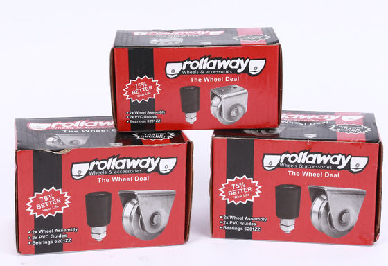 Rouleaux de porte coulissante en acier inoxydable U V Y Groove galvanisé personnalisable