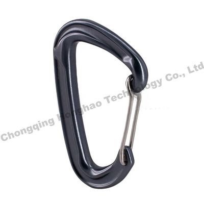 Un bon prix. Fermeture d'escalade portable en alliage d'aluminium en forme de D 22KN pour une expérience d'escalade sûre en ligne
