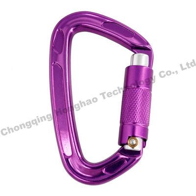 Un bon prix. 22KN D Forme Auto Lock Alliage d'aluminium haute résistance de sécurité de l'escalade Carabiner matériel en ligne