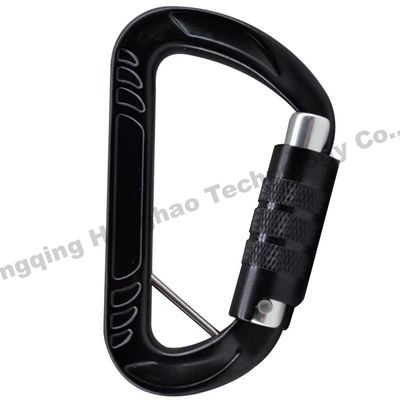 Un bon prix. Finition galvanisée Carabiner en alliage d'aluminium en forme de 12KN D pour une escalade extérieure durable en ligne