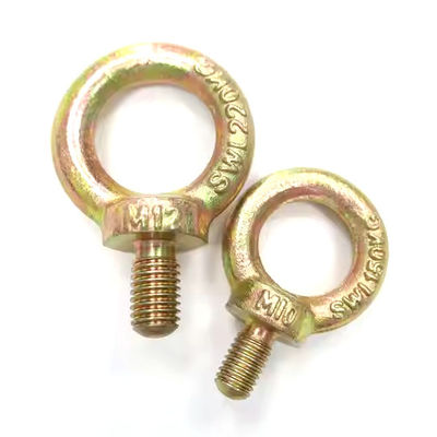 Un bon prix. JIS 1168 Boulons pour yeux galvanisés en zinc jaune avec construction forgée par goutte et finition en zinc en ligne