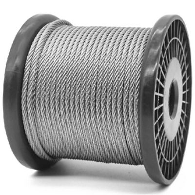 Un bon prix. 6x19 IWRC câble en acier inoxydable câbles câbles T/S 1570Mpa 1000mtrs en contreplaqué en bobine préformé en ligne