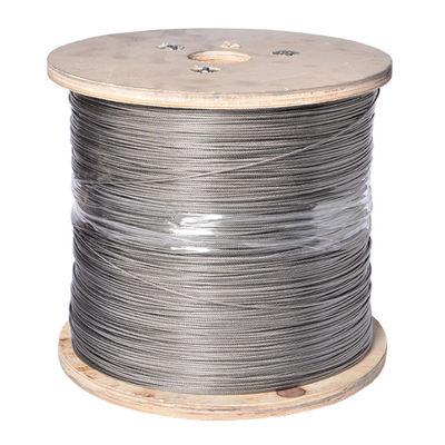 Un bon prix. Résistant à la corrosion 0,5 mm 7x7 câble en acier inoxydable de qualité 304/316 pour applications extérieures en ligne