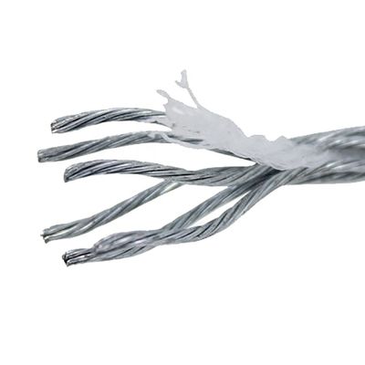 Un bon prix. Corde en acier galvanisé de qualité industrielle avec revêtement électro zinc et certification ISO en ligne