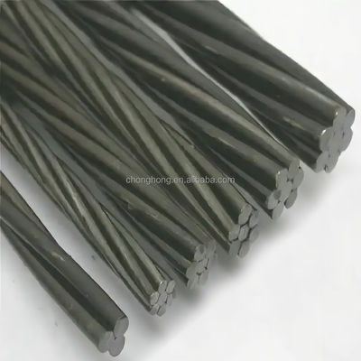Un bon prix. Poids de la bobine 2,5-3,5 tonnes 1x7 PC Filament 12,7 mm à faible relâchement non lié ASTMA416 Filament de fil d'acier pour le béton post-tension en ligne