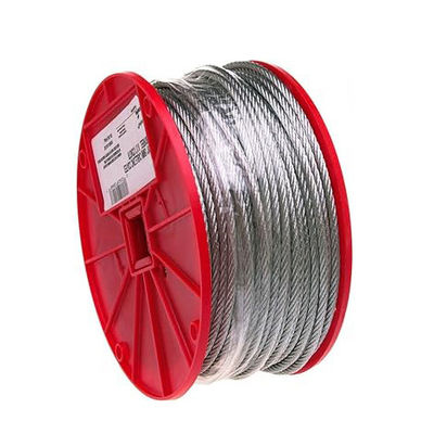 Un bon prix. 7*7 5,0 mm câble de fil d'acier galvanisé câble d'avion galvanisé AISI 304 acier inoxydable en ligne