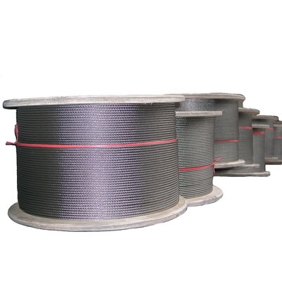 Un bon prix. Cable en acier inoxydable avec matériau AISI304 304L 316 316L et 6 x 7 FC / IWS Construction de 1/16 
