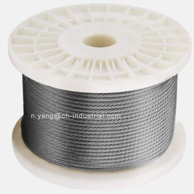Un bon prix. 200ft câble en acier T316 câble d'aéronef en acier inoxydable 1x19 7x7 7x19 SS câble câble pour système de matériel de garde-corps de pont en ligne