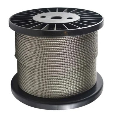 Corde de fil d'acier galvanisé 6x19+FC et 8x19S+FC IWRC pour câble de levage d'ascenseur