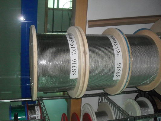 Un bon prix. 2.000 m/chaque câble aéronautique galvanisé à chaud MIL-DTL-83420 câble en acier 2000N/MM2 6x19FC câble en acier en ligne