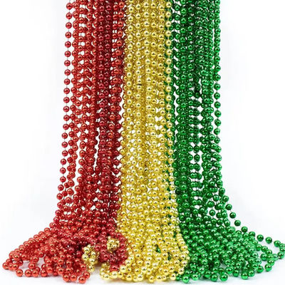 2.4 mm Chaîne à billes en plastique Chaîne à billes en argent Chaîne à billes en or Blanc Chaîne à billes en or