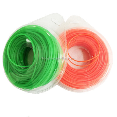 Couleurs différentes 3,0 mm carré / rond / hexagonal / étoile ligne de tondeuse en nylon 100% nylon