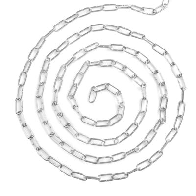 Chaîne en acier inoxydable lourd avec résistance à la rouille et à la corrosion, charge de travail sûre et conception de longue chaîne fermée à double extrémité