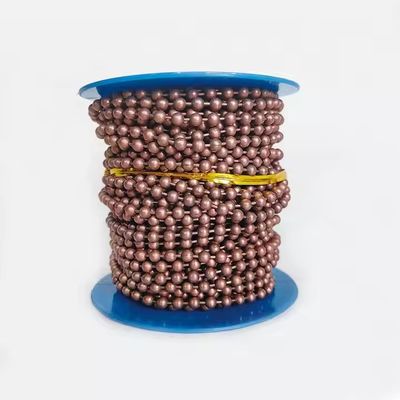 Un bon prix. Chaîne à rouleaux à boules de 4,5 mm Chaîne à rouleaux à perles en acier inoxydable Chaîne à boules NO.10 Composants à boules en ligne