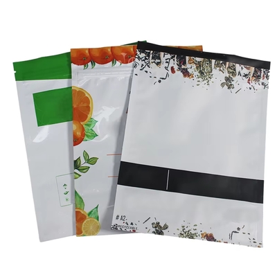 Un bon prix. Custom Stand Up Tea Pouches with Window Zipper Top Moisture Proof en ligne
