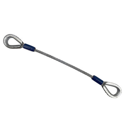 Un bon prix. Sling de câble en acier galvanisé avec boucles de bout en ligne