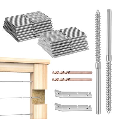 Un bon prix. Système de garde-corps en câble en acier inoxydable T316 avec câbles en acier inoxydable de 3/16 pouce, étanche et antirouille pour balcon et escalier de terrasse de bricolage en ligne