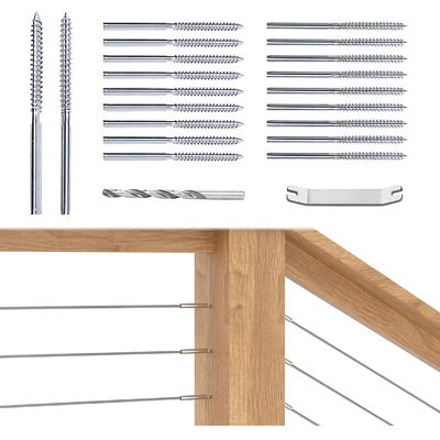 Un bon prix. T316 vis à retard de décalage gauche et droite en acier inoxydable pour les bardeaux de câbles de 3/16 pouces en ligne