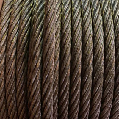 Un bon prix. Corde en acier 6x19 diamètre flexible 3/16' Corde en acier galvanisée pour navire d'ingénierie navale en ligne