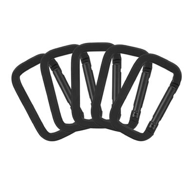 Un bon prix. Carabiner carré en alliage d'acier d'aluminium à boucle de type D de haute qualité avec crochet en ligne