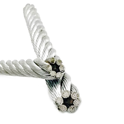 Un bon prix. Câble en acier galvanisé haute performance 6X19S+FC pour pièces d'ascenseur en ligne