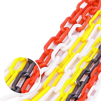 Un bon prix. Rouge Blanc Jaune Noir Barrière de circulation Chaîne en plastique en ligne