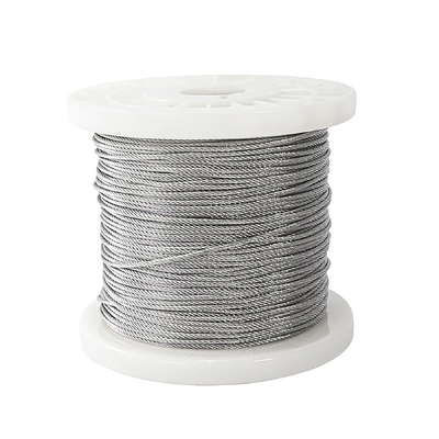 Un bon prix. Câble en acier inoxydable 304, construction 7x19 torons, pour kit de quincaillerie de voile d'ombrage et d'éclairage suspendu en ligne
