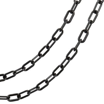 Un bon prix. Chaîne de barrière en plastique, chaîne à maillons noirs, chaîne de sécurité, chaîne en plastique noir en ligne