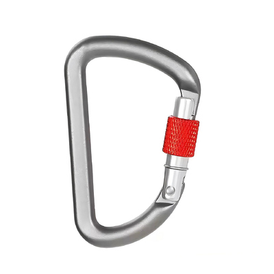 Un bon prix. Carabiner d'aluminium en forme de D pour l'escalade 6kN D anneau clés-clés des anneaux des clips de verrouillage Carabiner pour le camping en ligne