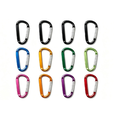 Un bon prix. Mousqueton tactique personnalisé 12 mm en forme de D avec ressort pour sac/boucle en ligne