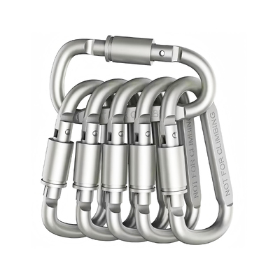 Un bon prix. Mousqueton mousqueton en forme de D gravé au laser personnalisé, mousquetons en aluminium pour accessoires d'extérieur en ligne