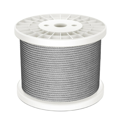 Un bon prix. Cable en acier inoxydable de 6x37 brins de construction 1/4 