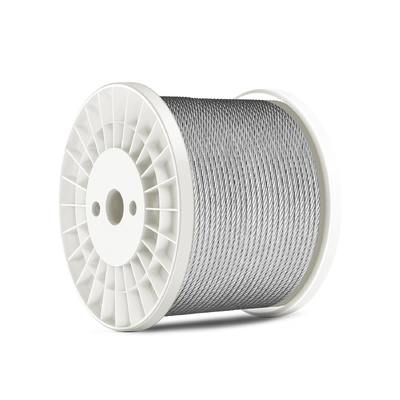 Un bon prix. Câble en acier inoxydable 304 de 350 pieds, 1/4 pouce, robuste, 6x37 torons, câble d'avion pour cordes à linge et garde-corps de bricolage en ligne