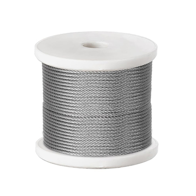 Un bon prix. Câble métallique en acier inoxydable AISI 316 304 7X7 fabriqué pour une corde de protection invisible à haute résistance et de qualité en ligne