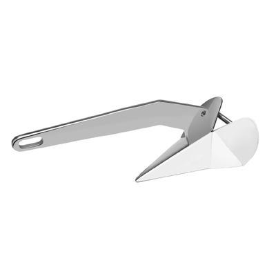 Un bon prix. 316 acier inoxydable style delta ancres de bateau de qualité marine miroir triangulaire poli ancre en ligne