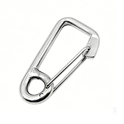 Un bon prix. T316 Crochet à ressort en acier inoxydable de qualité marine Carabiner de sécurité, crochet de bateau lourd avec œil pour la voile de navire en ligne